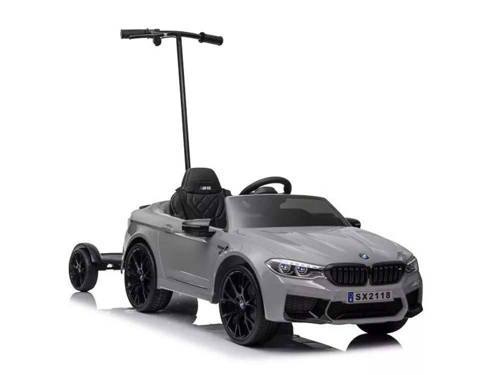 Vaikiškas elektromobilis BMW M5, 12 V, su nuotolinio valdymo pultu, sidabrinis