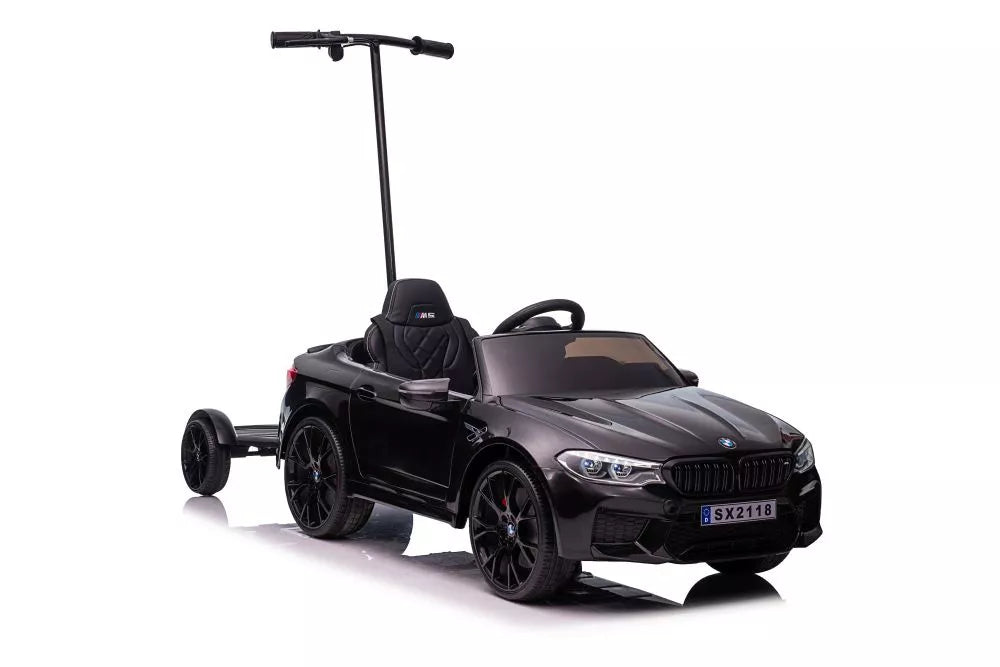 Vaikiškas elektromobilis BMW M5, 12V, 2x45W, su pulteliu, juodas