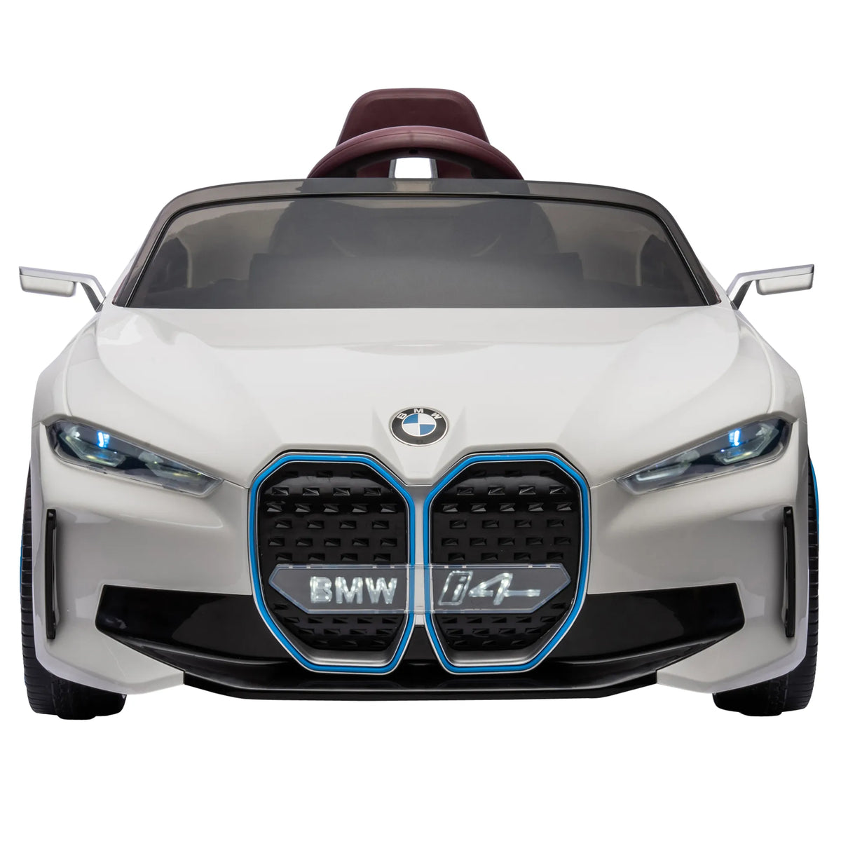 Vaikiškas elektromobilis BMW su nuotolinio valdymo pulteliu, 3-5 km/h iki 30 kg, baltas (3-6 metų vaikams)