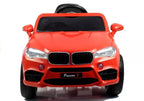 Vaikiškas elektromobilis BMW X6, 12 V, raudonas