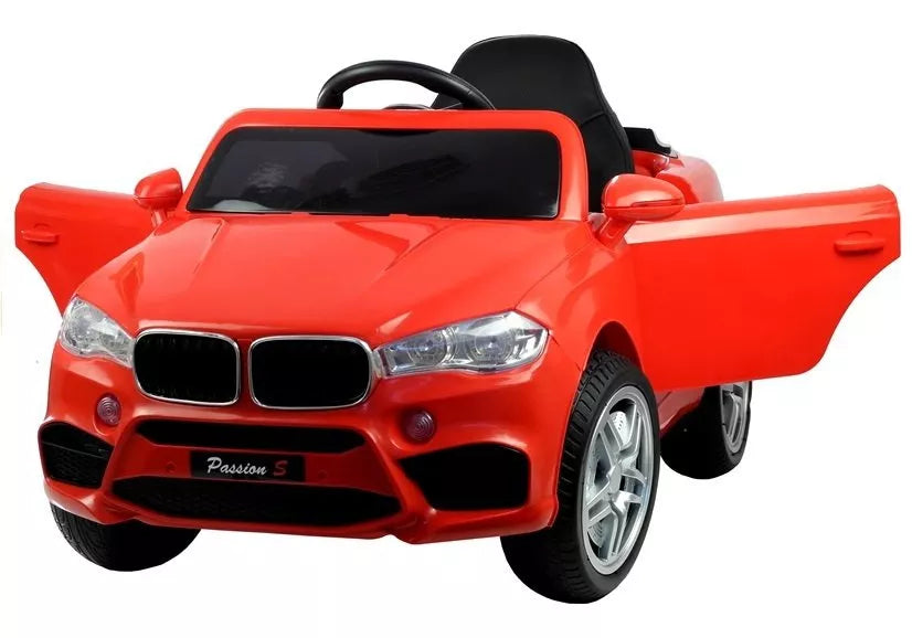 Vaikiškas elektromobilis BMW X6, 12 V, raudonas