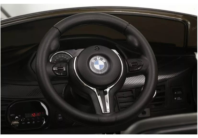 Vaikiškas elektromobilis BMW X6M, 12 V, 2 sėdimų vietų, juodas
