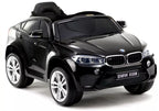 Vaikiškas elektromobilis BMW X6M, 12 V, 2 sėdimų vietų, juodas