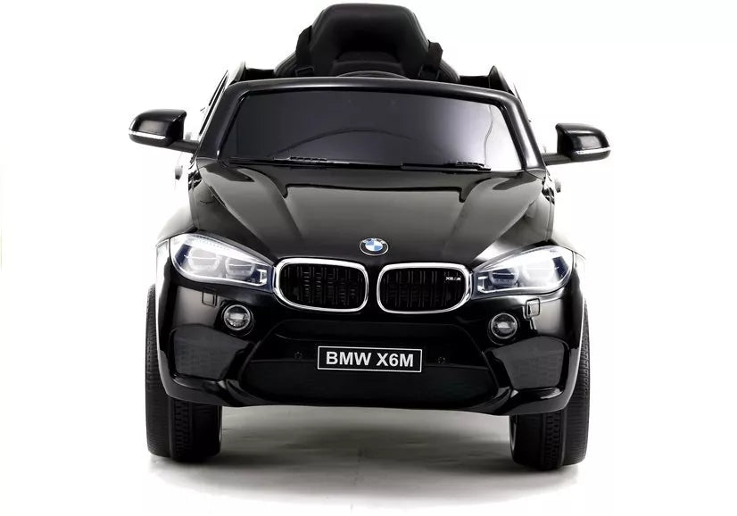Vaikiškas elektromobilis BMW X6M, 12 V, 2 sėdimų vietų, juodas