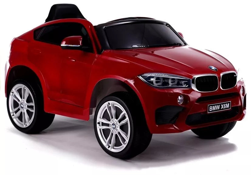 Vaikiškas elektromobilis BMW X6M, 12 V, 2x45W, raudonas