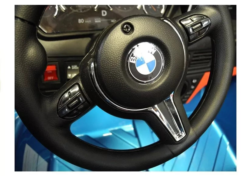 Vaikiškas elektromobilis BMW X6M, 12 V, 3 greičio režimai, mėlynas