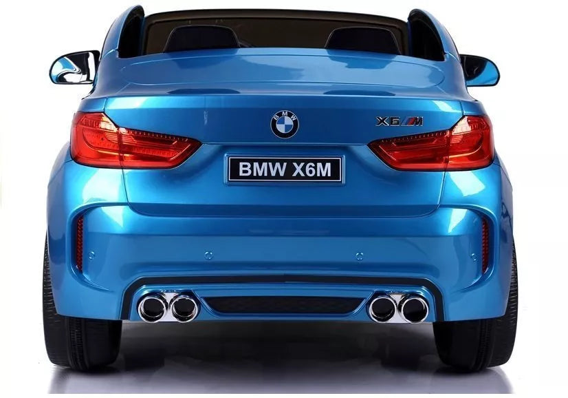 Vaikiškas elektromobilis BMW X6M, 12 V, 3 greičio režimai, mėlynas
