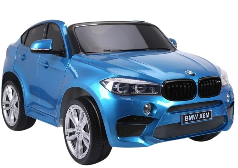 Vaikiškas elektromobilis BMW X6M, 12 V, 3 greičio režimai, mėlynas