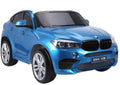 Vaikiškas elektromobilis BMW X6M, 12 V, 3 greičio režimai, mėlynas