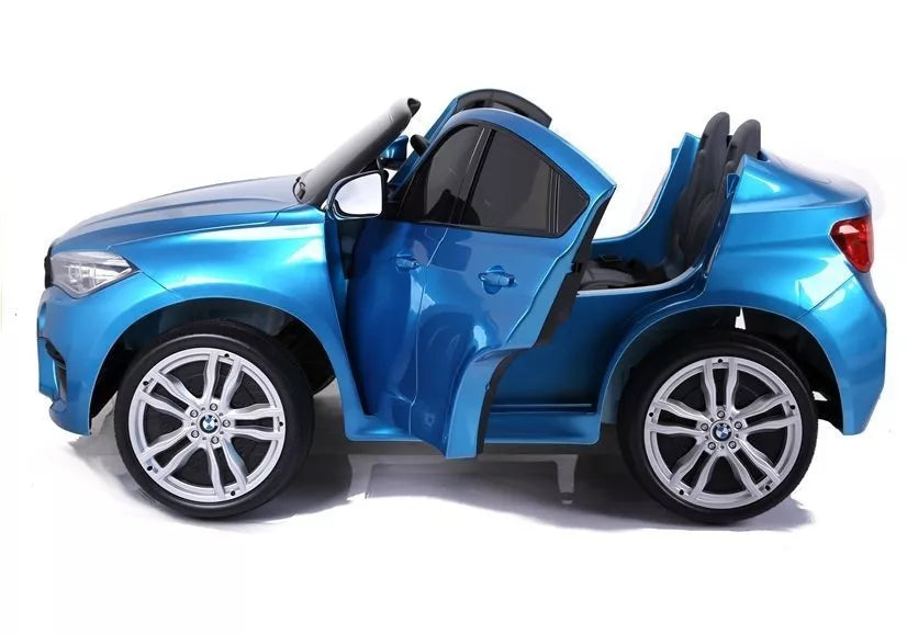 Vaikiškas elektromobilis BMW X6M, 12 V, 3 greičio režimai, mėlynas