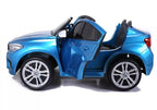 Vaikiškas elektromobilis BMW X6M, 12 V, 3 greičio režimai, mėlynas