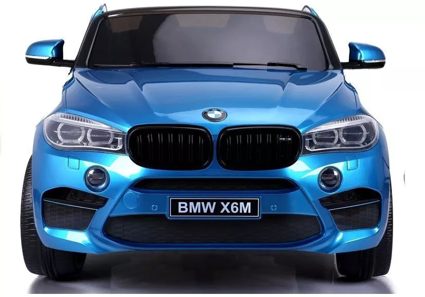Vaikiškas elektromobilis BMW X6M, 12 V, 3 greičio režimai, mėlynas