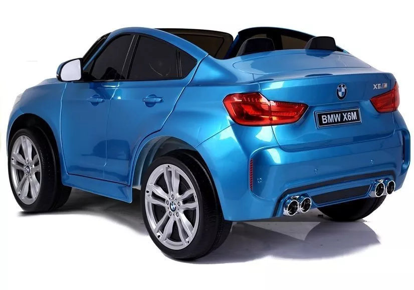 Vaikiškas elektromobilis BMW X6M, 12 V, 3 greičio režimai, mėlynas