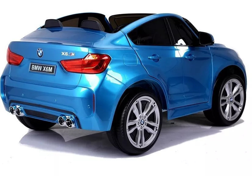 Vaikiškas elektromobilis BMW X6M, 12 V, 3 greičio režimai, mėlynas