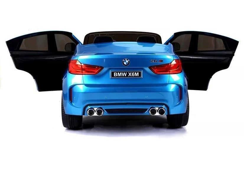 Vaikiškas elektromobilis BMW X6M, 12 V, 3 greičio režimai, mėlynas