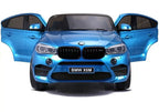 Vaikiškas elektromobilis BMW X6M, 12 V, 3 greičio režimai, mėlynas