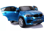 Vaikiškas elektromobilis BMW X6M, 12 V, 3 greičio režimai, mėlynas