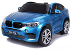 Vaikiškas elektromobilis BMW X6M, 12 V, 3 greičio režimai, mėlynas