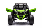 Vaikiškas elektromobilis Can-Am Maverick, 24 V, 4x200 W, nuotolinio valdymo pultas, žalias