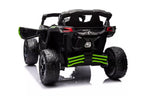 Vaikiškas elektromobilis Can-Am Maverick, 24 V, 4x200 W, nuotolinio valdymo pultas, žalias