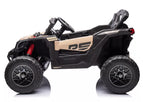 Vaikiškas elektromobilis Can-Am Maverick RS, 12V, 2x45W, su nuotolinio valdymo pulteliu, chaki