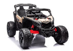Vaikiškas elektromobilis Can-Am Maverick RS, 12V, 2x45W, su nuotolinio valdymo pulteliu, chaki