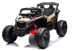 Vaikiškas elektromobilis Can-Am Maverick RS, 12V, 2x45W, su nuotolinio valdymo pulteliu, chaki