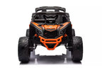 Vaikiškas elektromobilis Can-Am Maverick X3, 24 V, 4x200W, su pulteliu, oranžinis