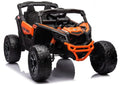 Vaikiškas elektromobilis Can-Am Maverick X3, 24 V, 4x200W, su pulteliu, oranžinis