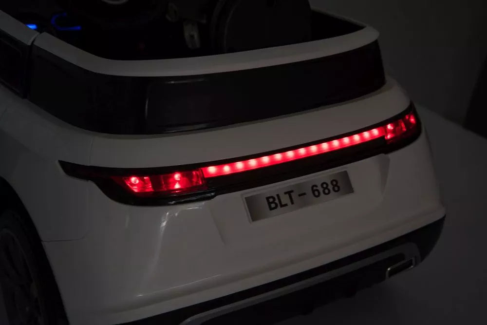 Vaikiškas elektromobilis Drift, 12V, su nuotolinio valdymo pultu, baltas
