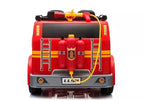 Vaikiškas elektromobilis Fire Truck, 12 V, su ekologiškos odos sėdyne, raudonas