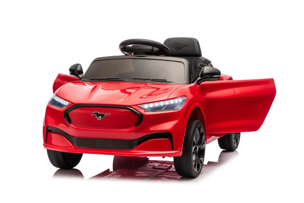 Vaikiškas elektromobilis Ford Mustang 2522, 24 V, su nuotolinio valdymo pultu, raudonas