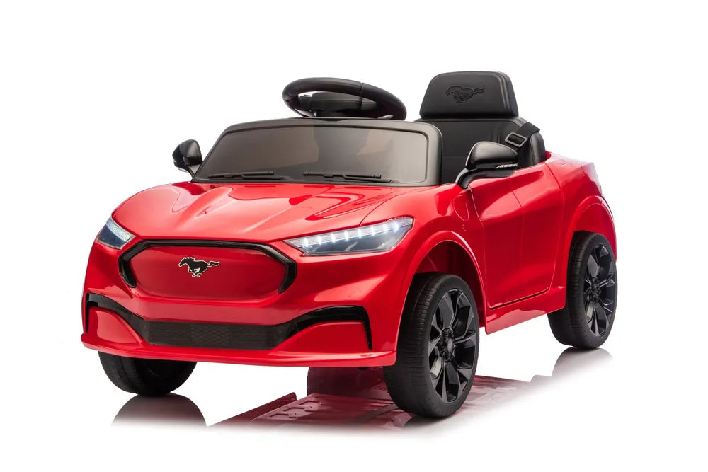 Vaikiškas elektromobilis Ford Mustang 2522, 24 V, su nuotolinio valdymo pultu, raudonas