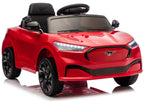 Vaikiškas elektromobilis Ford Mustang 2522, 24 V, su nuotolinio valdymo pultu, raudonas