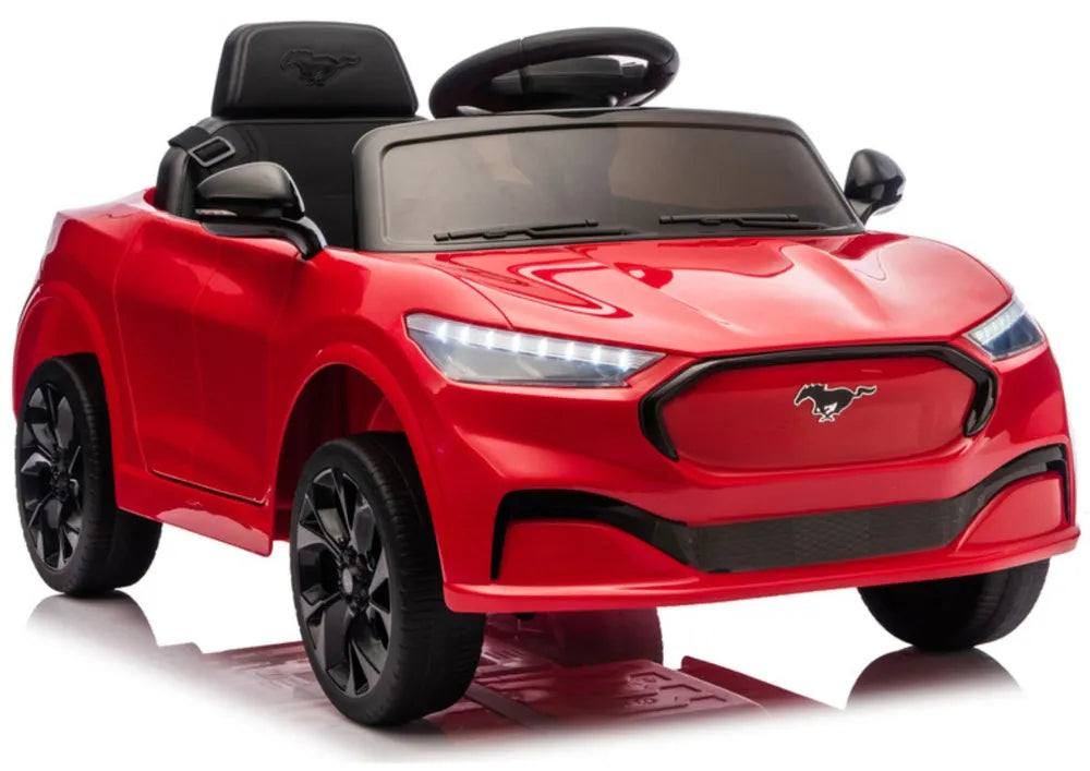 Vaikiškas elektromobilis Ford Mustang 2522, 24 V, su nuotolinio valdymo pultu, raudonas