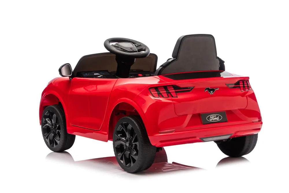 Vaikiškas elektromobilis Ford Mustang 2522, 24 V, su nuotolinio valdymo pultu, raudonas