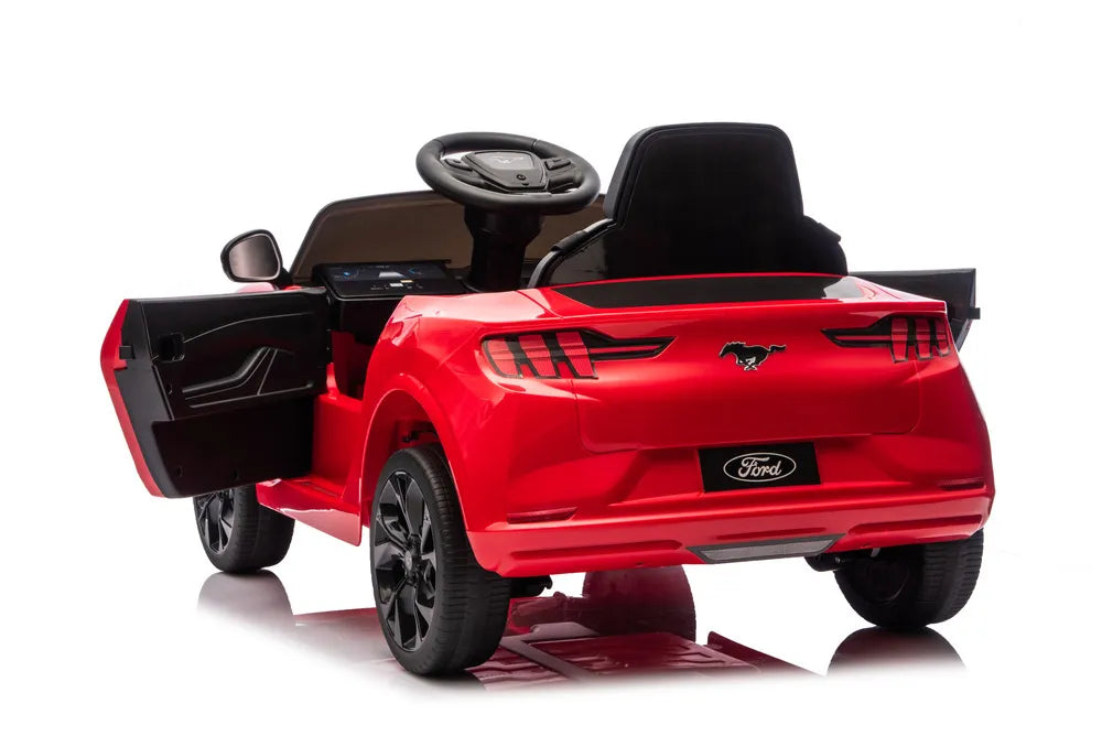 Vaikiškas elektromobilis Ford Mustang 2522, 24 V, su nuotolinio valdymo pultu, raudonas
