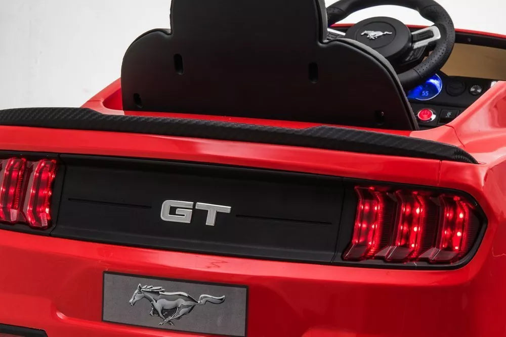 Vaikiškas elektromobilis Ford Mustang GT, 24 V, 2 × 200 W, raudonas