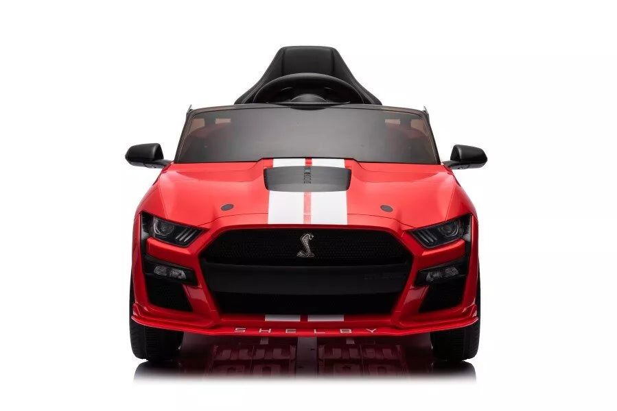 Vaikiškas elektromobilis Ford Mustang Shelby, 12 V, 2x35 W, 30 kg apkrova, raudonas