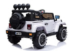 Vaikiškas elektromobilis Jeep, 12 V, 4x45 W, baltas