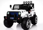 Vaikiškas elektromobilis Jeep, 12 V, 4x45 W, baltas