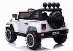 Vaikiškas elektromobilis Jeep, 12 V, 4x45 W, baltas
