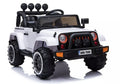 Vaikiškas elektromobilis Jeep, 12 V, 4x45 W, baltas