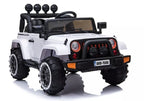 Vaikiškas elektromobilis Jeep, 12 V, 4x45 W, baltas