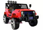 Vaikiškas elektromobilis Jeep, 12 V, 4x45 W, su nuotolinio valdymo pultu, baltas