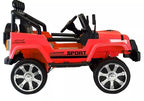 Vaikiškas elektromobilis Jeep, 12 V, 4x45 W, su nuotolinio valdymo pultu, baltas