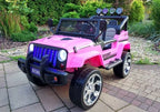 Vaikiškas elektromobilis Jeep, 12 V, 4x45W, rožinis