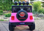 Vaikiškas elektromobilis Jeep, 12 V, 4x45W, rožinis