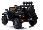 Vaikiškas elektromobilis Jeep, 12 V, 4x45W, su nuotolinio valdymo pultu, juodas