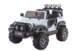 Vaikiškas elektromobilis Jeep, 12 V, su nuotolinio valdymo pultu, baltas